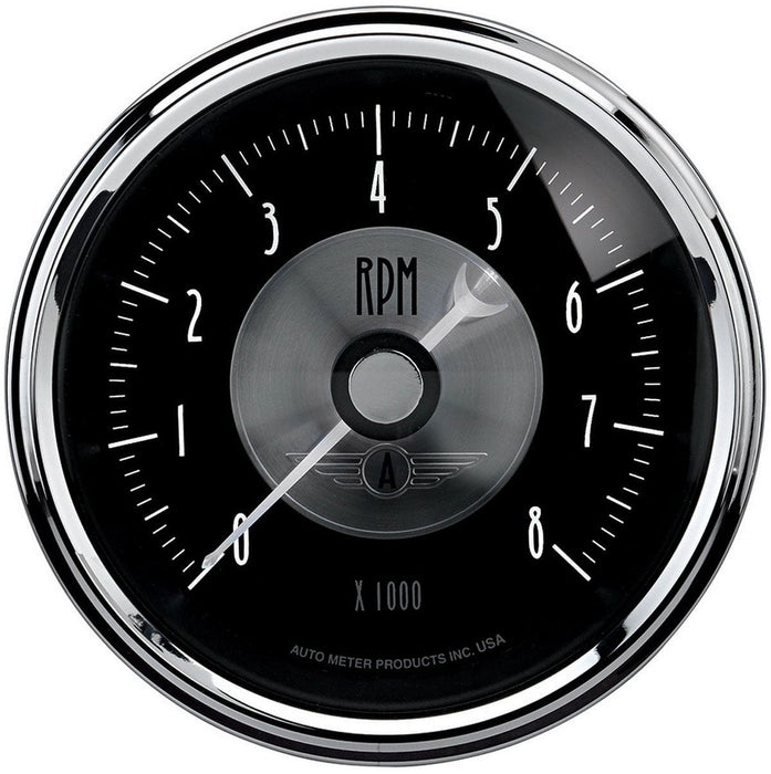 AUTOMETER 3-3/8", 0-8,000 rpm, Electrical, In-Dash Prestige Series- Black Diamond Tachometer AU2096 Autofit