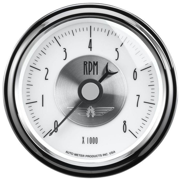 AUTOMETER 3-3/8", 0-8,000 rpm, Electrical, In-Dash Prestige Series- Pearl Tachometer AU2098 Autofit