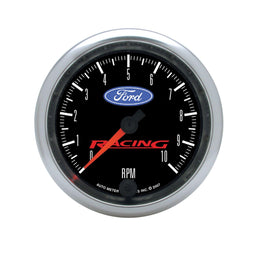 AUTOMETER 3-3/8", Black Dial, 0-10,000 rpm, Electrical, In-Dash Ford Racing Tachometer AU880084 Autofit