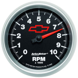 AUTOMETER 3-3/8", Black Dial, In-Dash, 0-10,000 rpm Chev Bow-Tie Tachometer AU3697-00406 Autofit