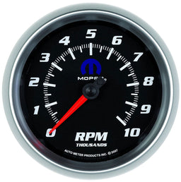 AUTOMETER 3-3/8", Black Dial/Silve Bezel, 0-10,000 rpm, Electrical, In-Dash Mopar Tachometer AU880024 Autofit