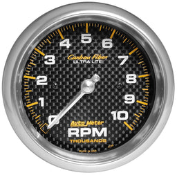 AUTOMETER 3-3/8", In-Dash, 0-10,000 rpm Carbon Fiber Series Tachometer AU4798 Autofit
