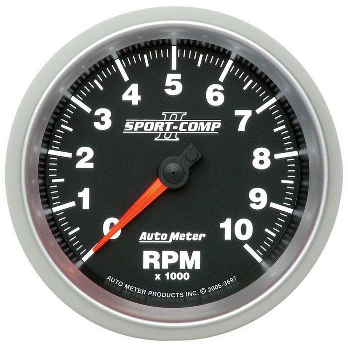 AUTOMETER 3-3/8", In-Dash, 0-10,000 rpm, Sport-Comp II Tachometer AU3697 Autofit