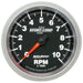 AUTOMETER 3-3/8", In-Dash, 0-10,000 rpm, Sport-Comp II Tachometer AU3697 Autofit