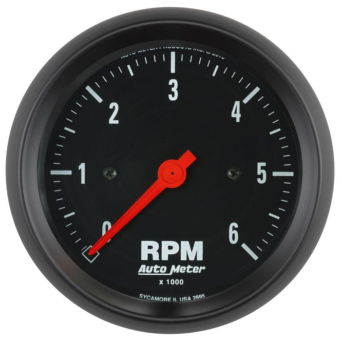 AUTOMETER 3-3/8", In-Dash, 0-8,000 rpm Z-Series Tachometer AU2695 Autofit