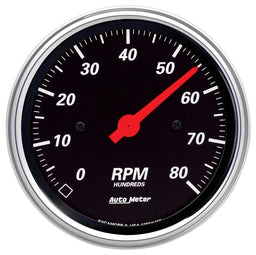 AUTOMETER 3-3/8", In-Dash, Electric, 0-8,000 rpm Designer Black Tachometer AU1490 Autofit