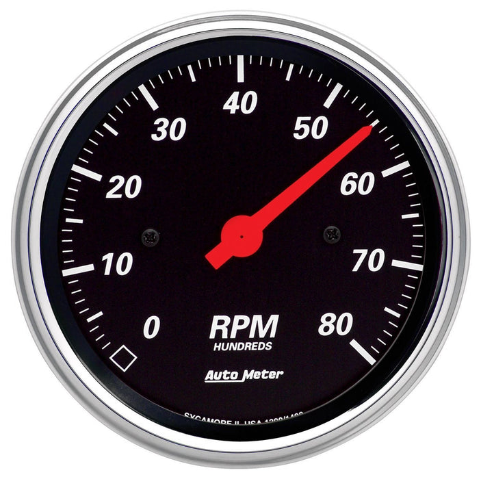 AUTOMETER 3-3/8", In-Dash, Electric, 0-8,000 rpm Designer Black Tachometer AU1490 Autofit