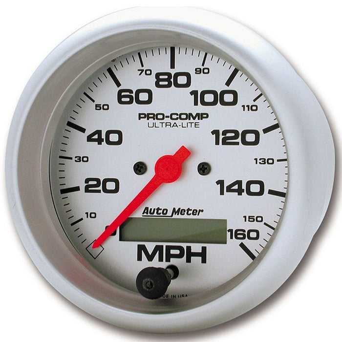 AUTOMETER 3-3/8", In-Dash, Electrical, Programmable, 0-160 mph Ultra-Lite Series Speedometer AU4488 Autofit