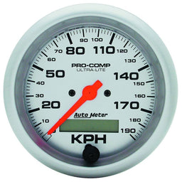 AUTOMETER 3-3/8", In-Dash, Electrical, Programmable, 0-190 km/h Ultra-Lite Series Speedometer AU4487-M Autofit