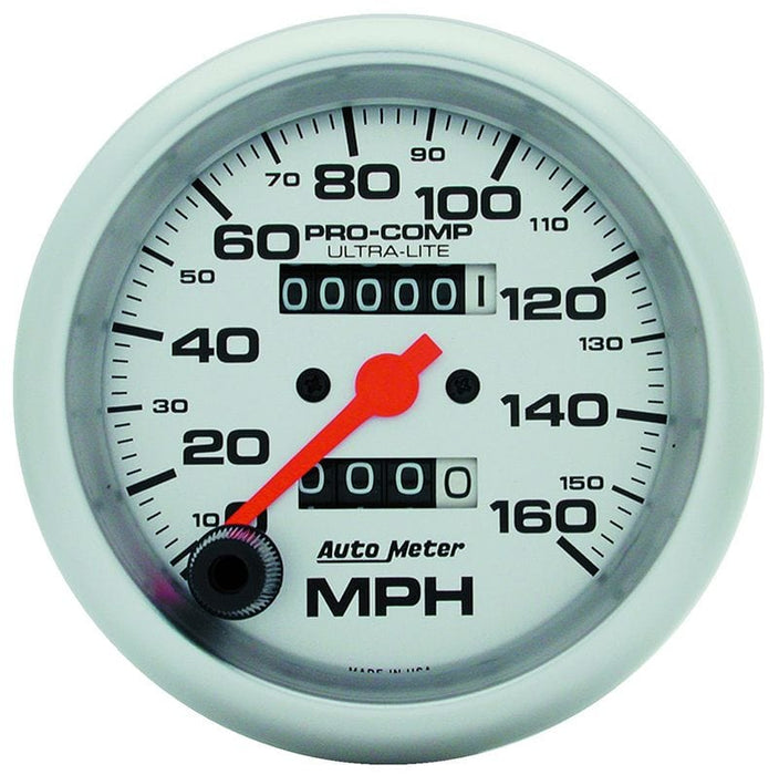 AUTOMETER 3-3/8", In-Dash, Mechanical, 0-160 mph Ultra-Lite Series Speedometer AU4493 Autofit