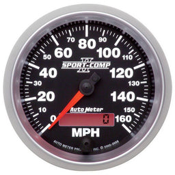 AUTOMETER 3-3/8", In-Dash, Programmable, 0-160 mph Sport-Comp II Speedometer AU3688 Autofit