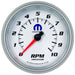 AUTOMETER 3-3/8", White Dial/Silve Bezel, 0-10,000 rpm, Electrical, In-Dash Mopar Tachometer AU880038 Autofit