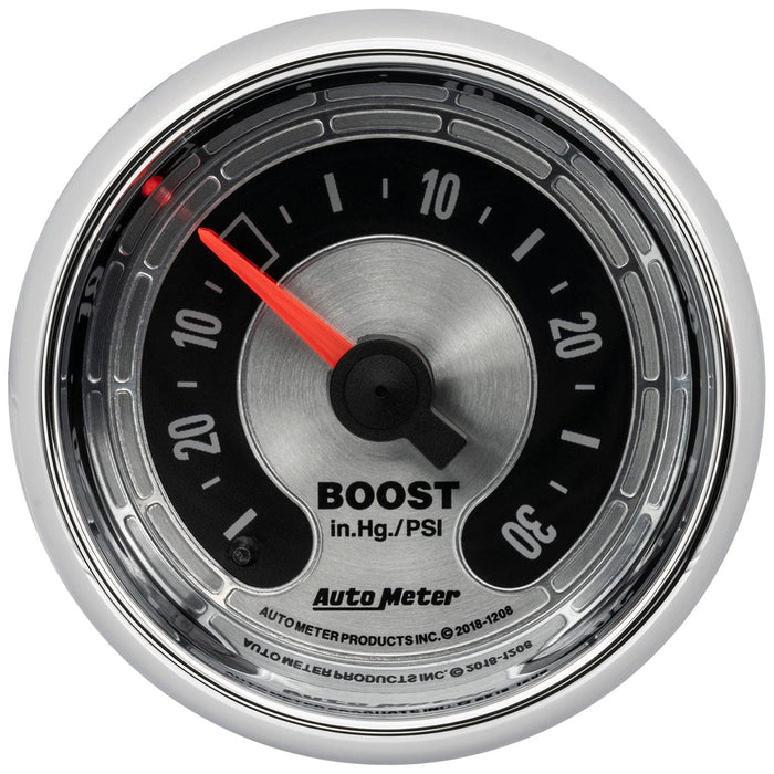 AUTOMETER 30 In/Hg - 30 psi American Muscle Series 2-1/16" Mechanical Boost / Vac Gauge AU1208 Autofit