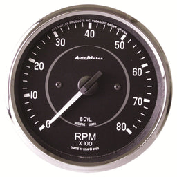 AUTOMETER 4", In-Dash, Electric, 0-8,000 rpm Cobra Tachometer AU201004 Autofit