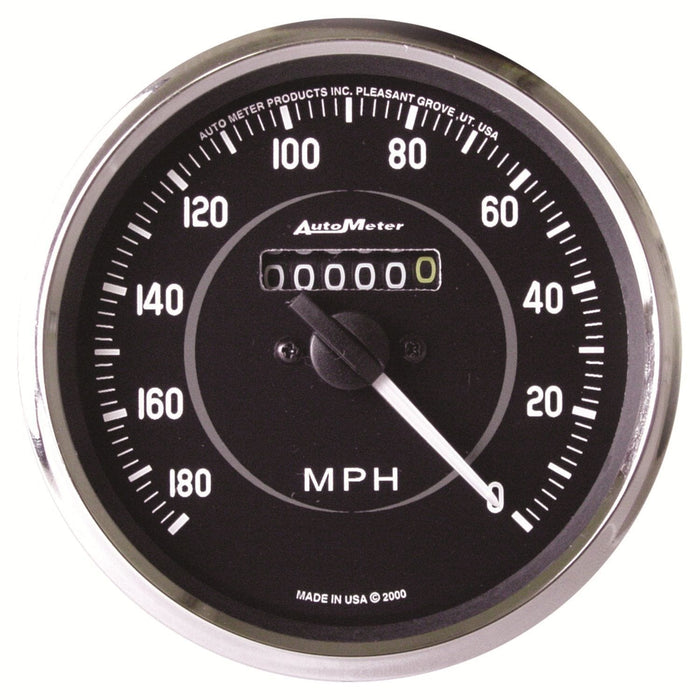 AUTOMETER 4", In-Dash, Mechanical Reverse Sweep, 0-180 mph Cobra Speedometer AU201005 Autofit