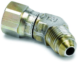 AUTOMETER -4AN elbow fitting, 45 deg. with swivel nut, Steel, Cadmium Plated Elbow Fitting AU3273 Autofit