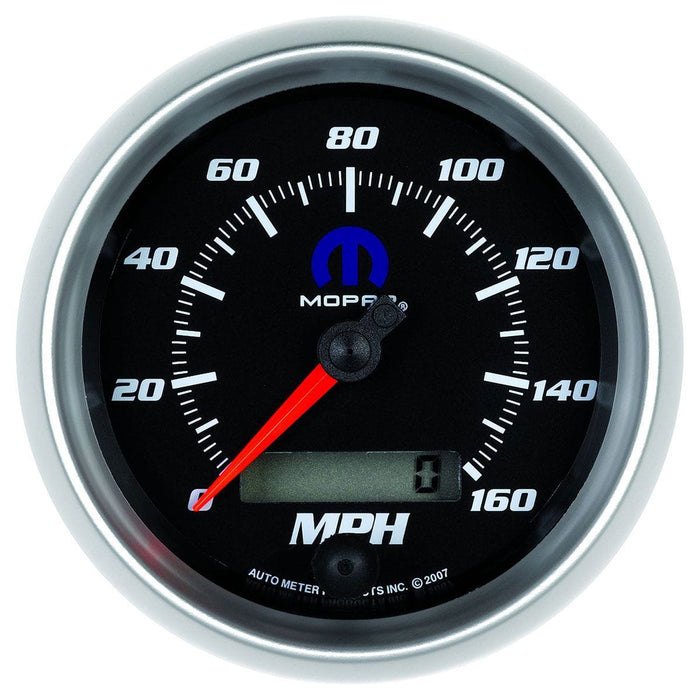 AUTOMETER 5", In-Dash, Black Dial/Silve Bezel, Programmable, 0-160 mph, LCD Tri Mopar Speedometer AU880022 Autofit