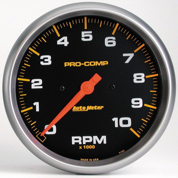 AUTOMETER 5", In-Dash, Electric, 0-10,000 rpm Pro-Comp Series Tachometer AU5160 Autofit