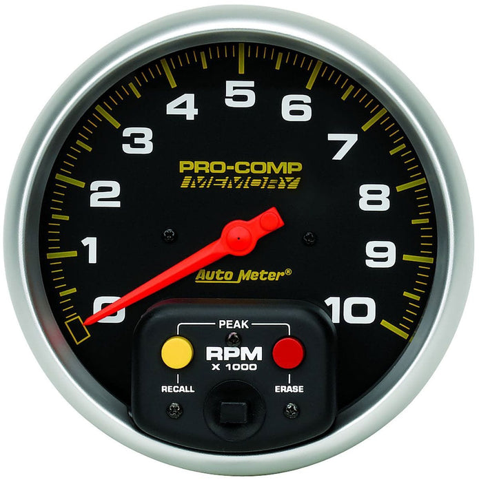 AUTOMETER 5", In-Dash, Electric, Peak RPM Memory, 0-10,000 rpm Pro-Comp Series Tachometer AU6801 Autofit