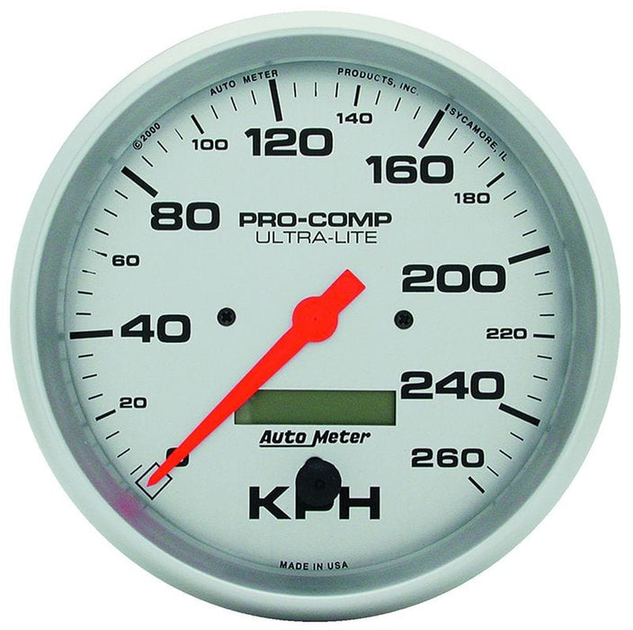 AUTOMETER 5", In-Dash, Electrical, Programmable, 0-260 km/h Ultra-Lite Series Speedometer AU4489-M Autofit