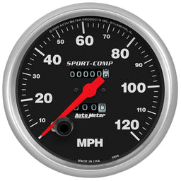 AUTOMETER 5", In-Dash, Mechanical, 0-120 mph Sport-Comp Series Speedometer AU3994 Autofit