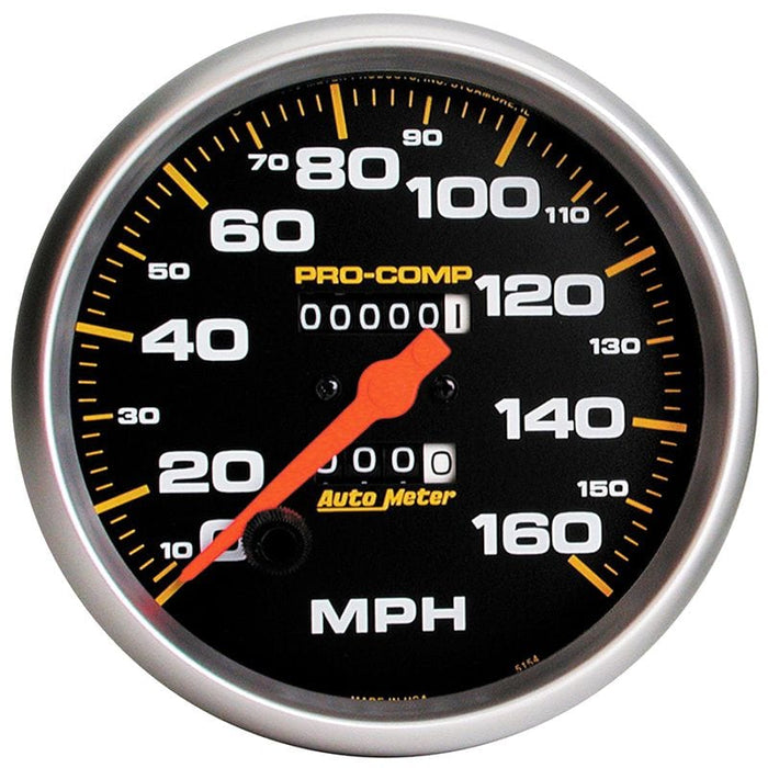 AUTOMETER 5", In-Dash, Mechanical, 0-160 mph Pro-Comp Series Speedometer AU5154 Autofit