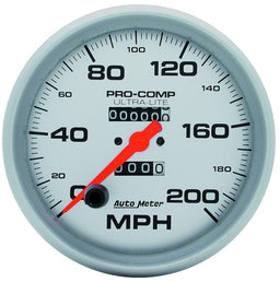 AUTOMETER 5", In-Dash, Mechanical, 0-200 mph Ultra-Lite Series Speedometer AU4496 Autofit