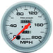 AUTOMETER 5", In-Dash, Mechanical, 0-200 mph Ultra-Lite Series Speedometer AU4496 Autofit