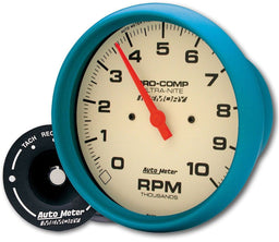 AUTOMETER 5", In-Dash, Memory, 0-10,000 rpm Ultra-Nite Series Tachometer AU4594 Autofit