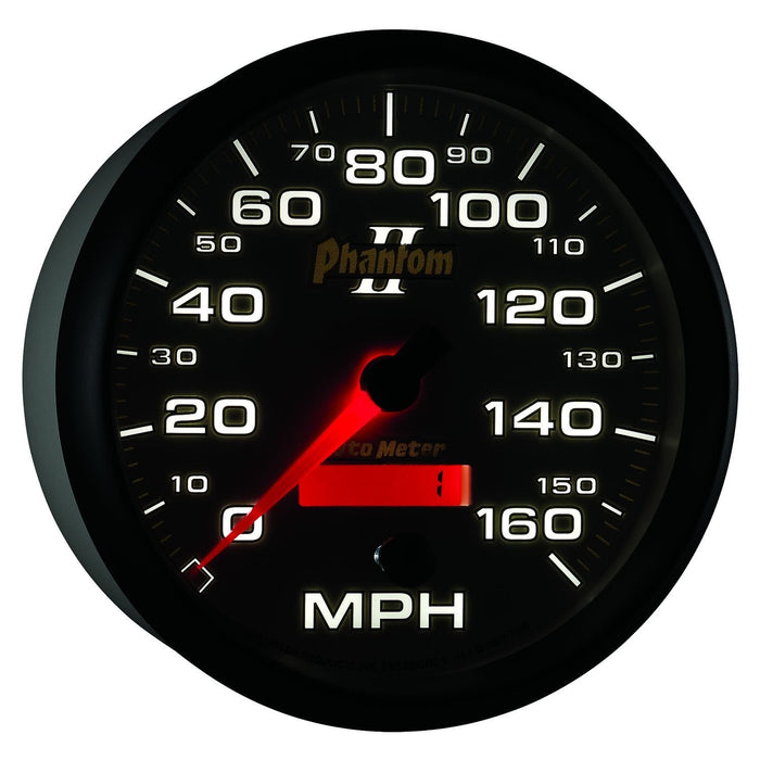 AUTOMETER 5", In-Dash, Programmable, 0-160 mph Phantom II Series Speedometer AU7589 Autofit