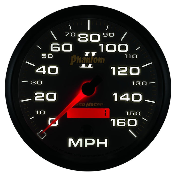 AUTOMETER 5", In-Dash, Programmable, 0-160 mph Phantom II Series Speedometer AU7589 Autofit