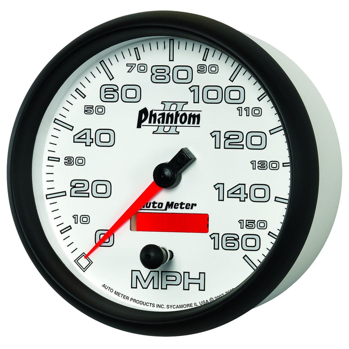 AUTOMETER 5", In-Dash, Programmable, 0-160 mph Phantom II Series Speedometer AU7589 Autofit