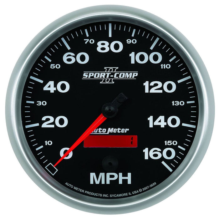 AUTOMETER 5", In-Dash, Programmable, 0-160 mph Sport-Comp II Speedometer AU3689 Autofit