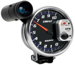 AUTOMETER 5", Pedestal Mount, 0-10,000 rpm, External Blue Shift-Lite Cobalt Series Shift-Lite Tachometer AU6299 Autofit