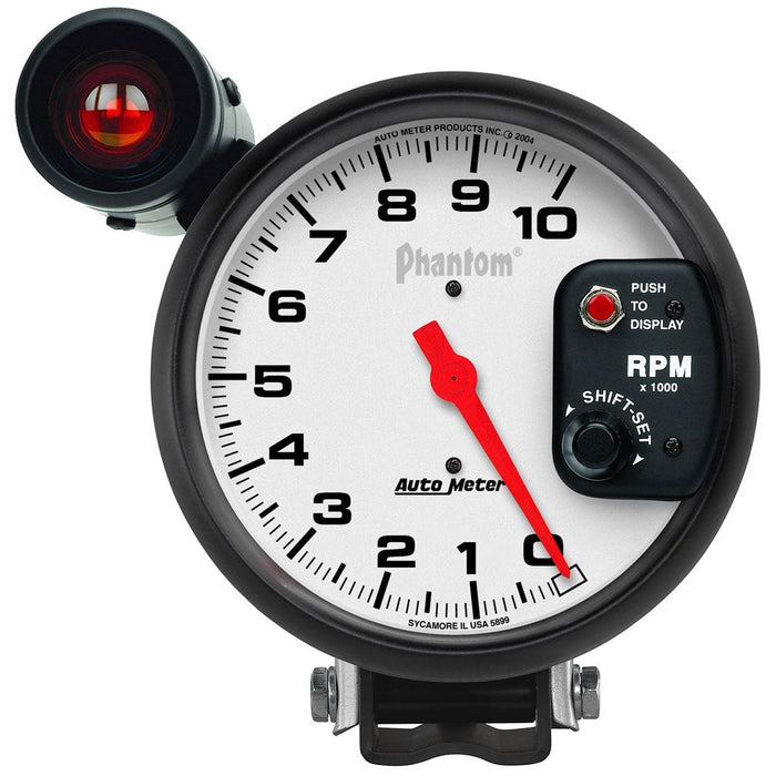 AUTOMETER 5", Pedestal Mount,, 0-10,000 rpm Phantom Series Monster Shift-Lite Tachometer AU5899 Autofit