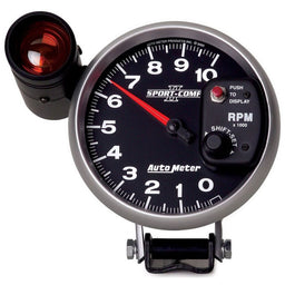 AUTOMETER 5", Pedestal Mount, , 0-10,000 rpm Sport-Comp II Shift-Lite Tachometer AU3699 Autofit