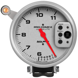 AUTOMETER 5", Pedestal Mount, Dual Range, Memory, 0-11,000 rpm Ultra-Lite Pro-Comp II Shift-Lite Tachometer AU6855 Autofit