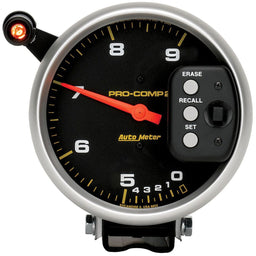 AUTOMETER 5", Pedestal Mount, Dual Range, Peak RPM Memory, 0-9,000 rpm Pro-Comp Series II Tachometer AU6852 Autofit