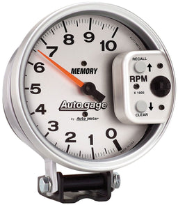 AUTOMETER 5", Pedestal Mount, Memory, Silver, 0-10,000 rpm Auto gage Tachometer AU233907 Autofit