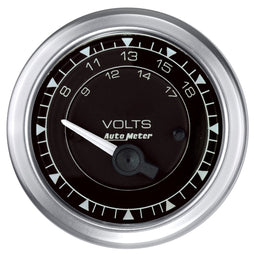 AUTOMETER 8-18 Volts Chrono Series 2-1/16" Short Sweep Voltmeter AU8192 Autofit