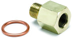 AUTOMETER Brass female 1/8" NPT fitting to M10x1 male thread. Oil Pressure Metric Adapter AU2265 Autofit