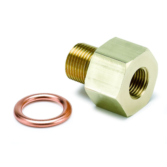 AUTOMETER Brass female 1/8" NPT fitting to M12x1 male thread. Oil Pressure Metric Adapter AU2266 Autofit