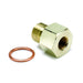 AUTOMETER Brass female 1/8" NPT fitting to M14x1.5 male thread. Oil Pressure Metric Adapter AU2267 Autofit