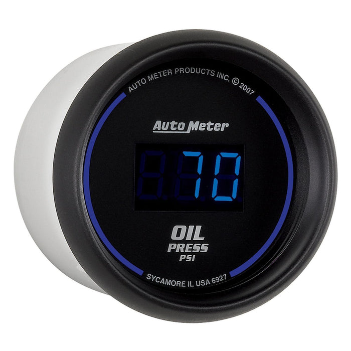 AUTOMETER Digital, In-dash, 2-1/16", 0-100 psi Cobalt Digital Series Oil Pressure Gauge AU6927 Autofit