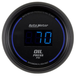 AUTOMETER Digital, In-dash, 2-1/16", 0-100 psi Cobalt Digital Series Oil Pressure Gauge AU6927 Autofit