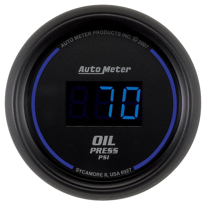 AUTOMETER Digital, In-dash, 2-1/16", 0-100 psi Cobalt Digital Series Oil Pressure Gauge AU6927 Autofit