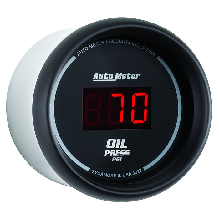 AUTOMETER Digital, In-dash, 2-1/16", 0-100 psi Sport-Comp Digital Series Oil Pressure Gauge AU6327 Autofit