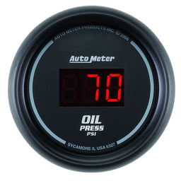 AUTOMETER Digital, In-dash, 2-1/16", 0-100 psi Sport-Comp Digital Series Oil Pressure Gauge AU6327 Autofit