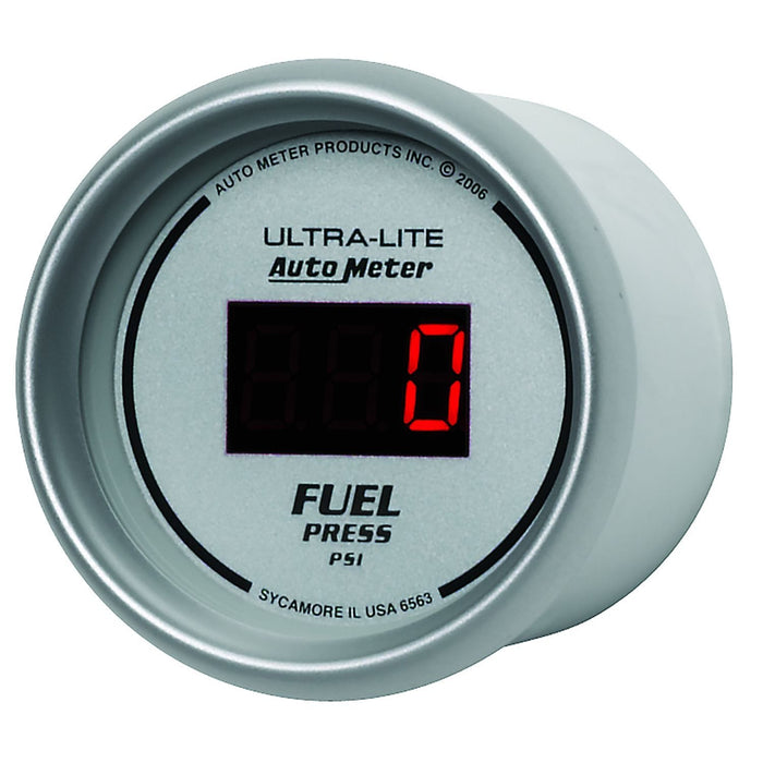 AUTOMETER Digital, In-dash, 2-1/16", 0-100 psi Ultra-Lite Digital Series Fuel Pressure Gauge AU6563 Autofit