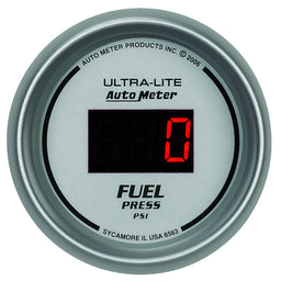 AUTOMETER Digital, In-dash, 2-1/16", 0-100 psi Ultra-Lite Digital Series Fuel Pressure Gauge AU6563 Autofit
